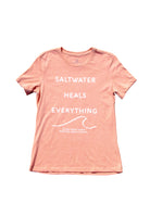 IWS Saltwater Heals Everything Relaxed S/S Tee Heather Sunset M