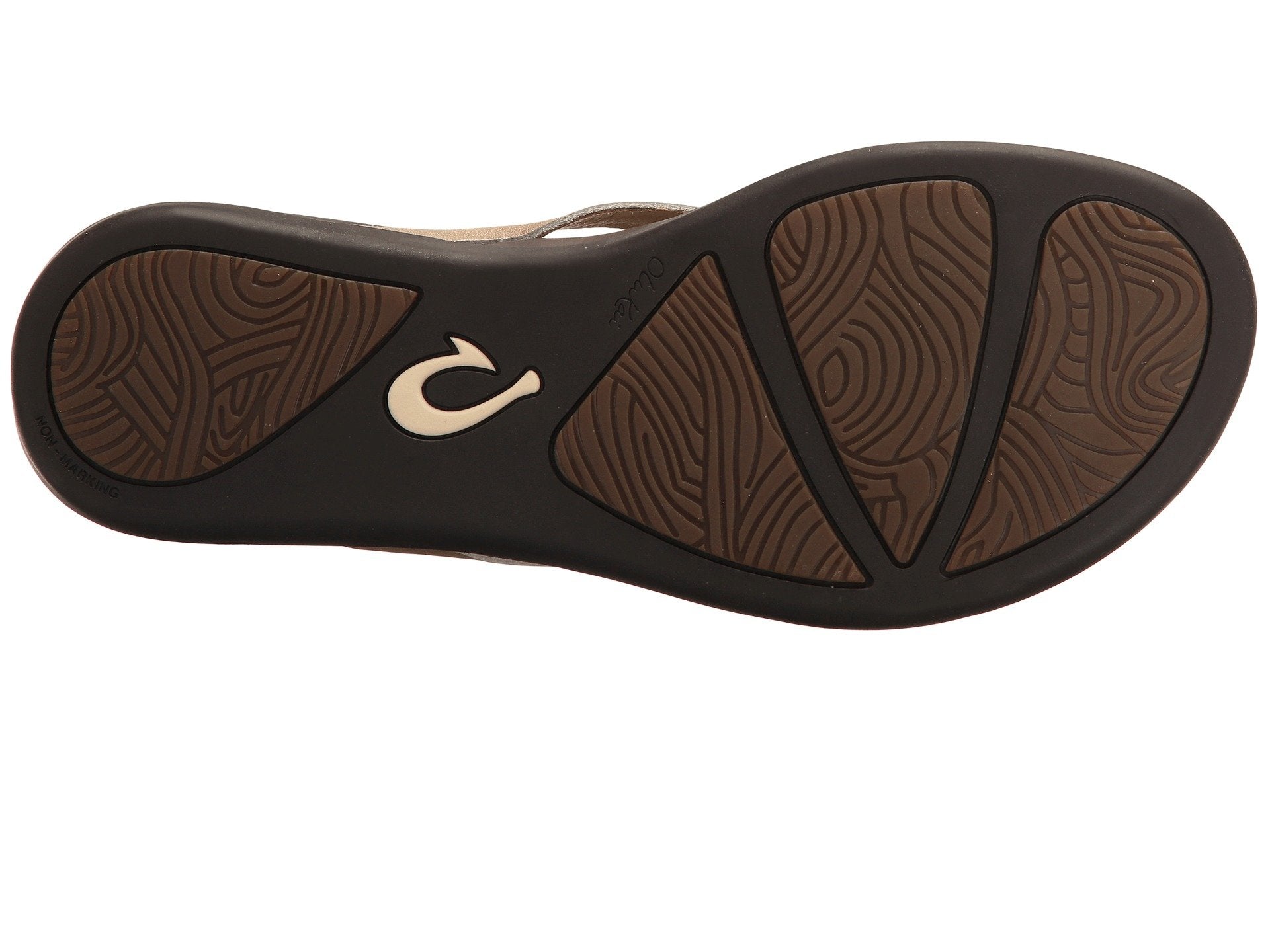 Olukai Ho Opio Leather Womens Sandal FA48-Bubbly-Dark Java 10