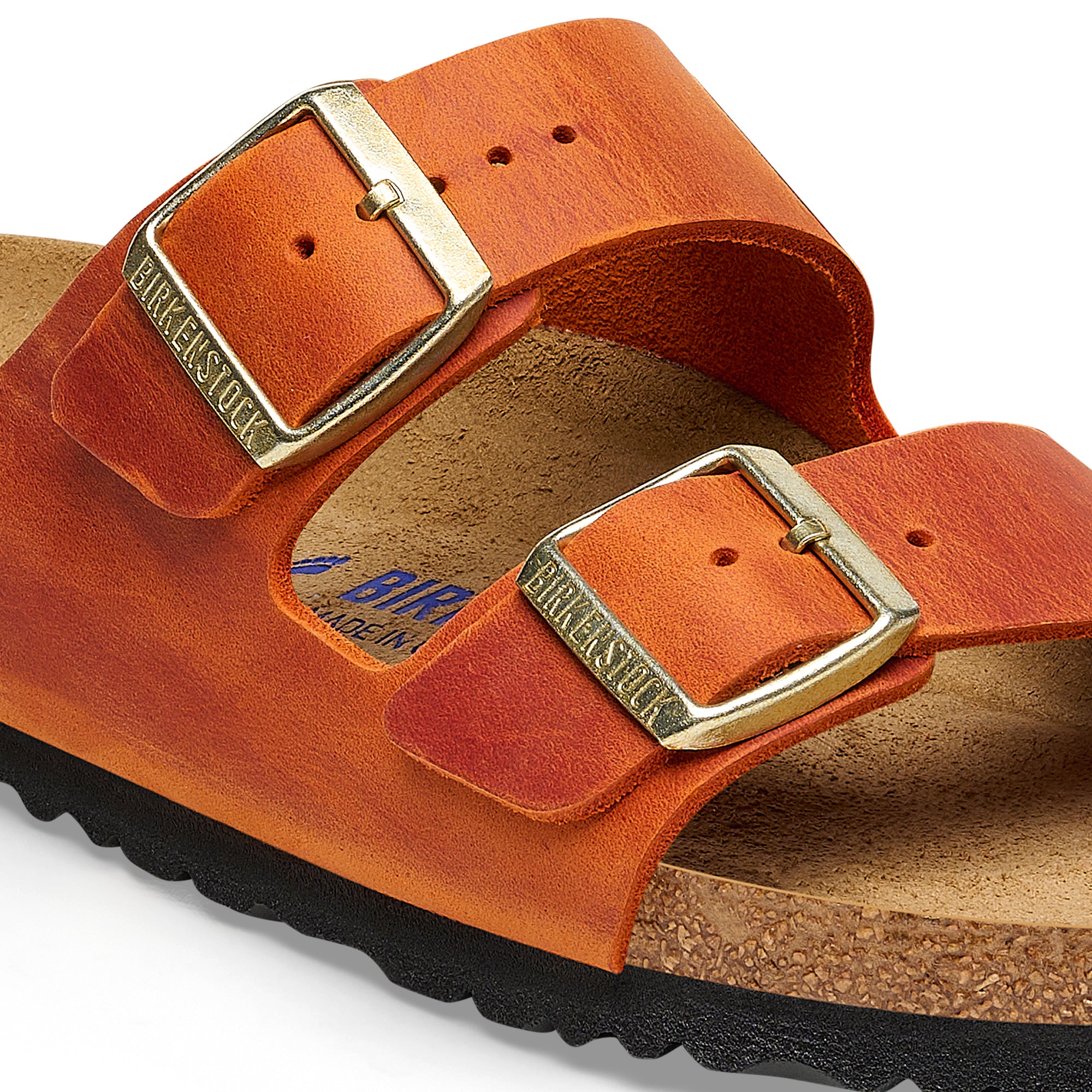 Birkenstock Arizona Womens Sandal Oiled Leather-Burnt Orange 5