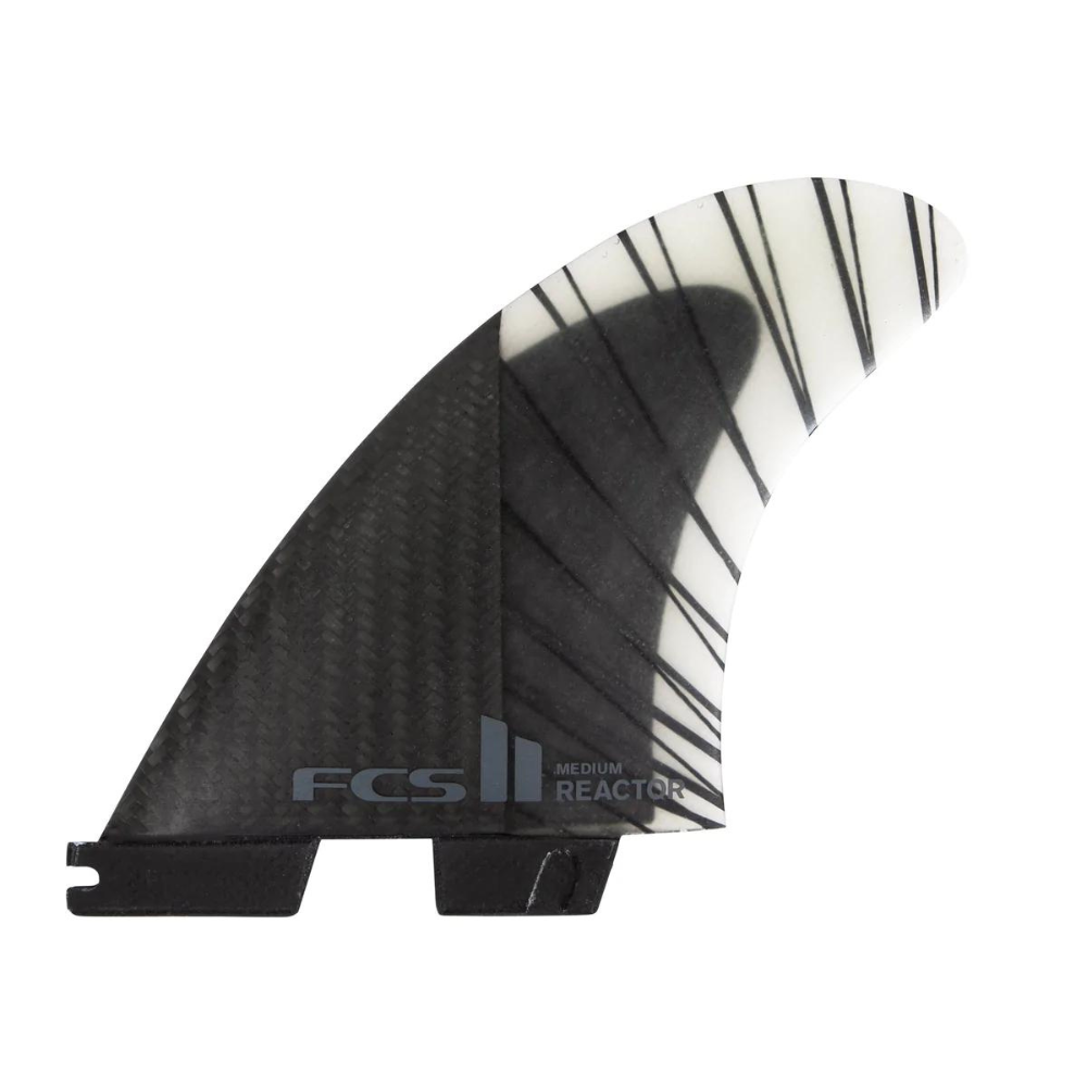 FCS 2 Reactor PC Carbon Tri-Fin Set Black-Charcoal L