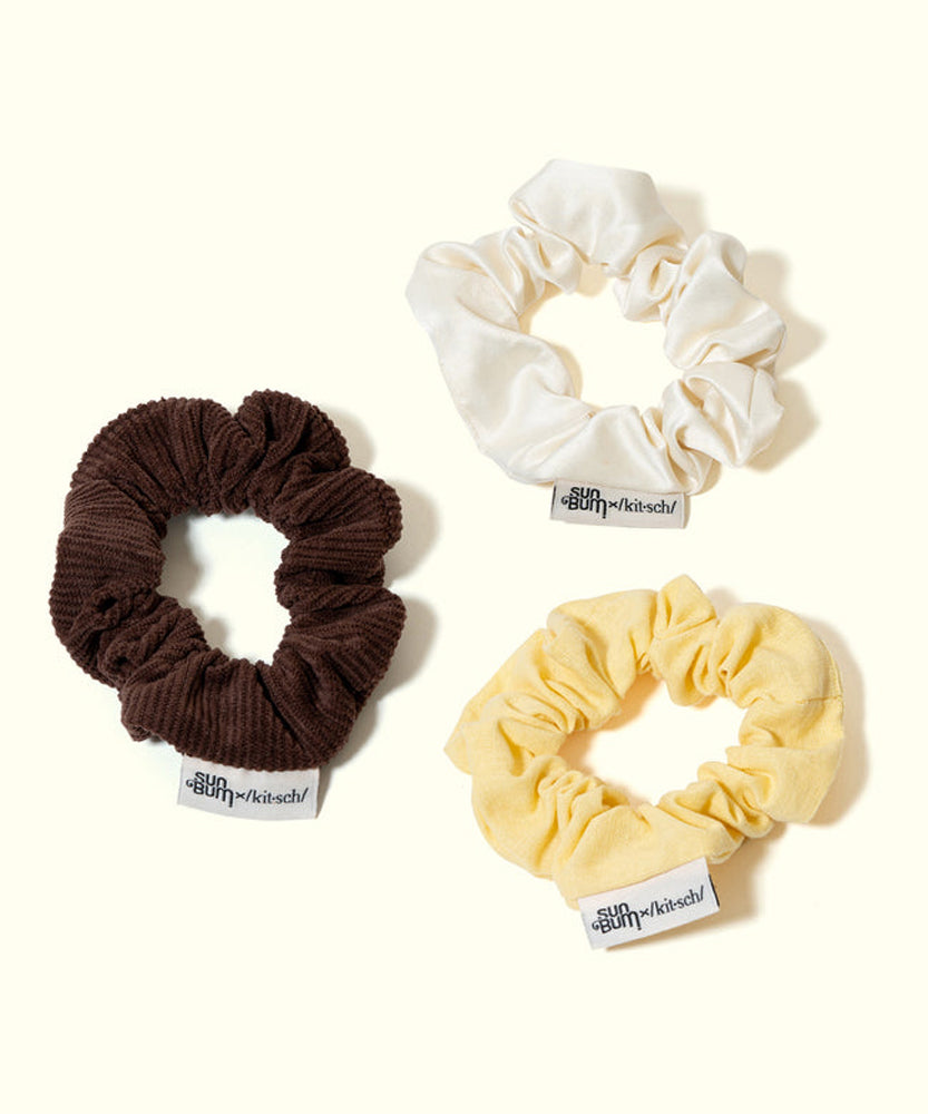 Sun Bum x Kitsch 3-piece Scrunchie Set