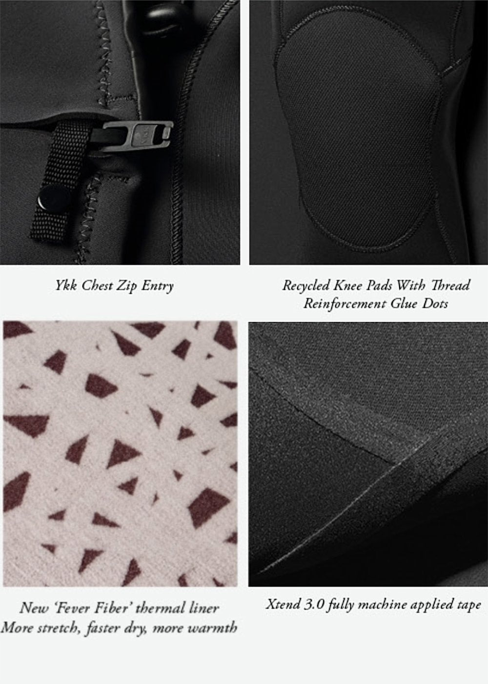 Vissla 7 Seas 3/2mm Chest Zip Fullsuit BLK-Black25 MT