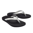 Olukai Puawe Womens Sandal 2K40-Silver-Black 8