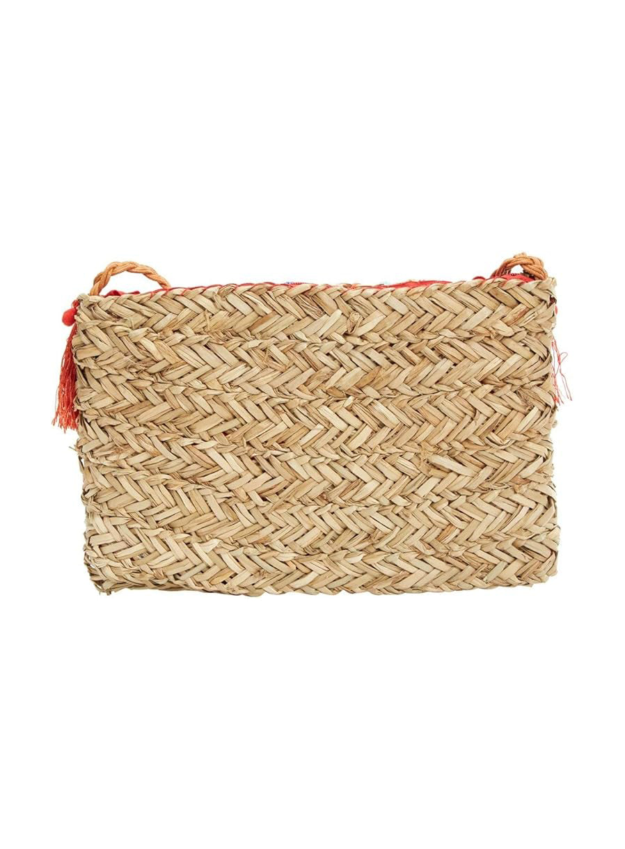 Sun N Sand Multi Straw Crossbody Purse AST