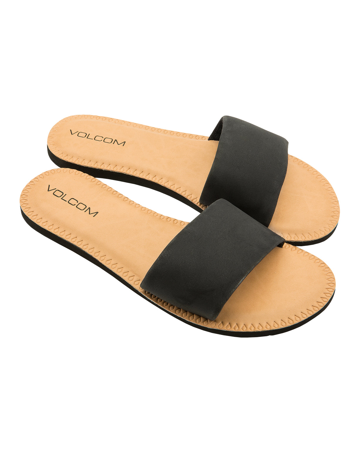 Volcom Simple Slide Womens Sandal BLK-Black 5