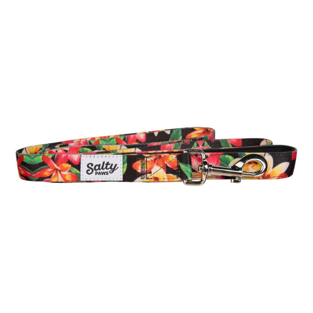 Salty Paws Leash Black Floral S