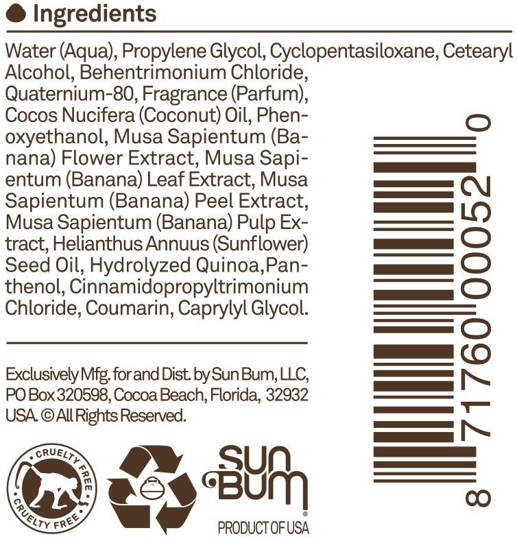 Sun Bum Beach Formula 3 in 1 Leave-In Hair Conditioner Spray 4 fl oz