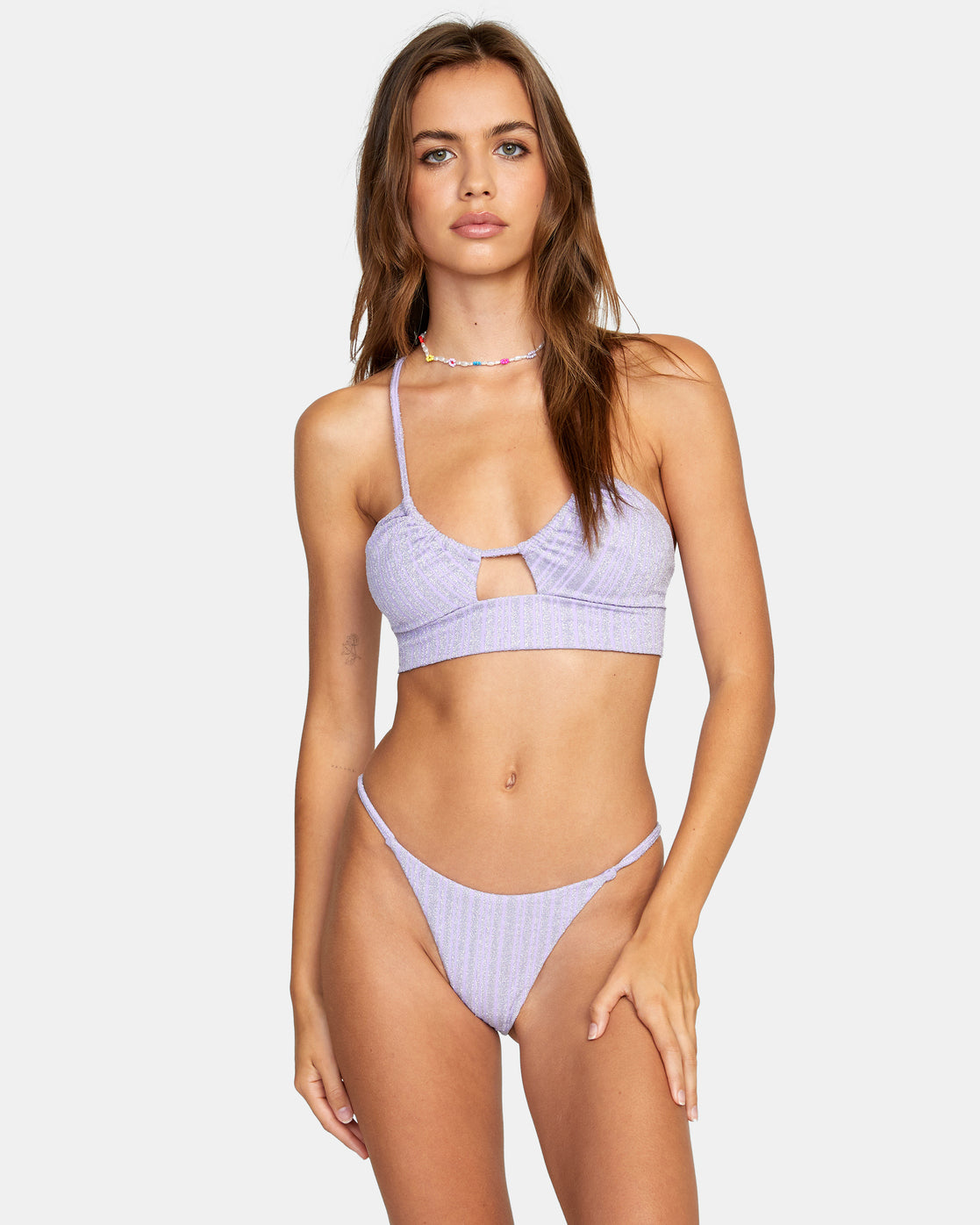 RVCA Stardust Crop Top VIO M/10