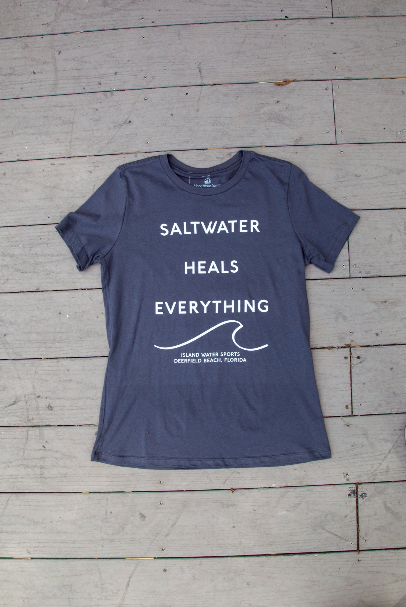 IWS Saltwater Heals Everything Relaxed S/S Tee Asph-WHT S