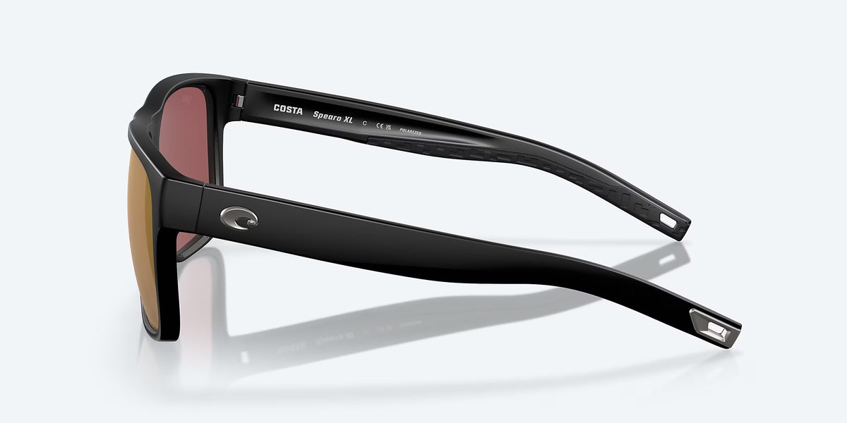 Costa Del Mar Spearo XL Sunglasses MatteBlack Gold Mirror 580G