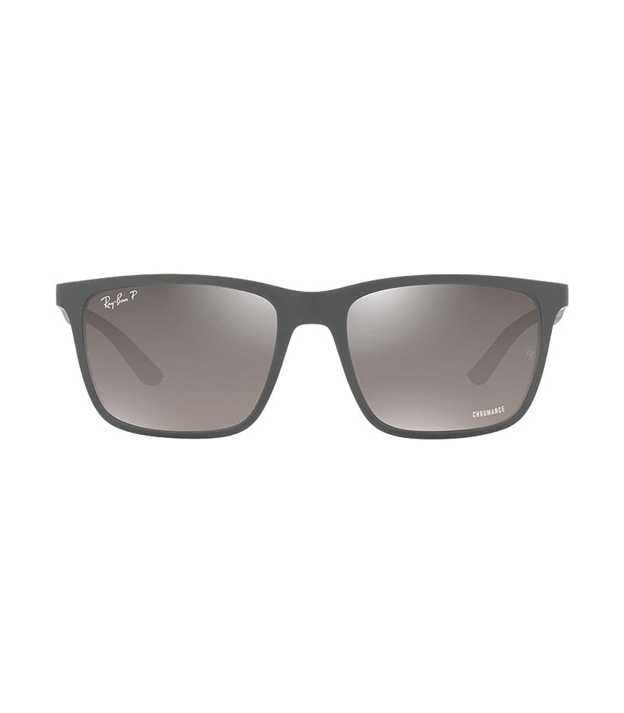 Ray-Ban 4385 Polarized Sunglasses MatteGrey GreyMirror