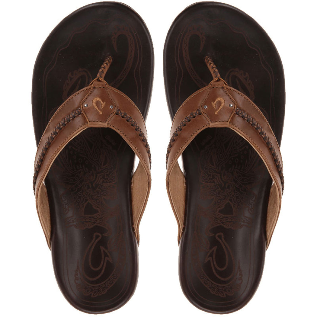 Olukai Mea Ola Mens Sandal 3448-Tan-Dark Java 11