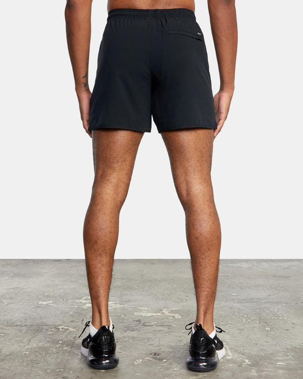 RVCA Yogger Elastic 15" Shorts BLK XL