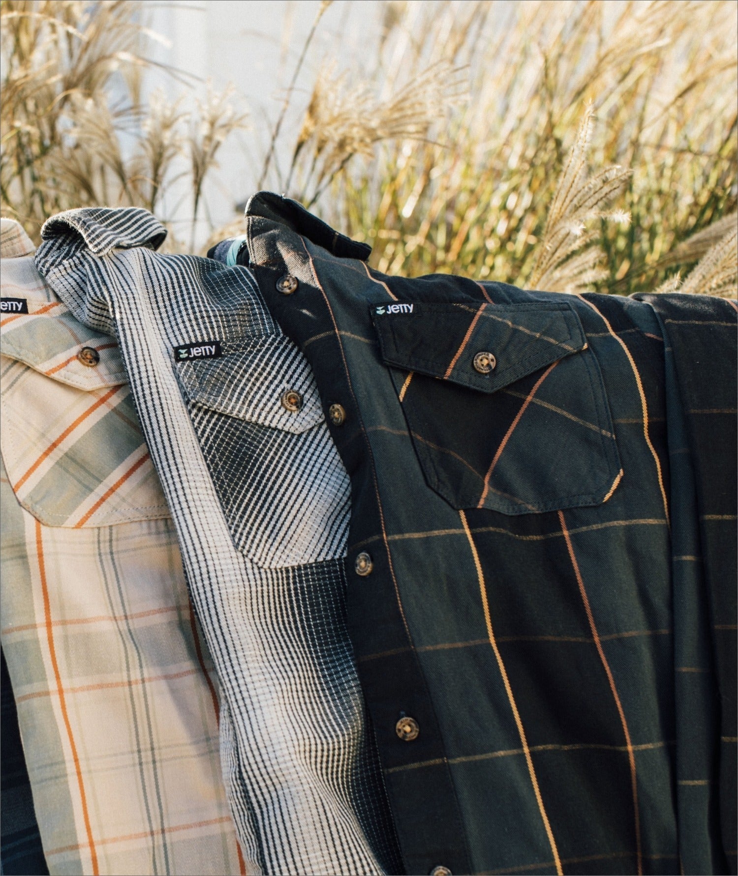 Jetty Breaker Flannel Shirt Charcoal S
