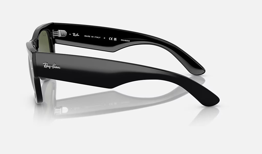 Ray Ban Mega Wayfare Polarized Sunglasses Black Green