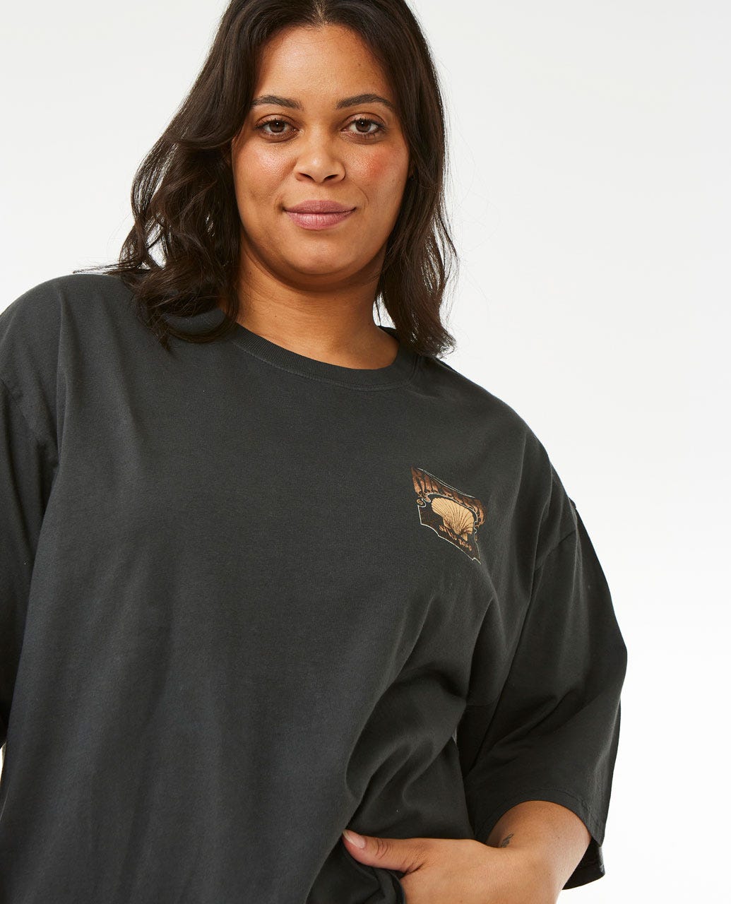 Rip Curl Meribella Heritage Tee 8264-Washed Black M