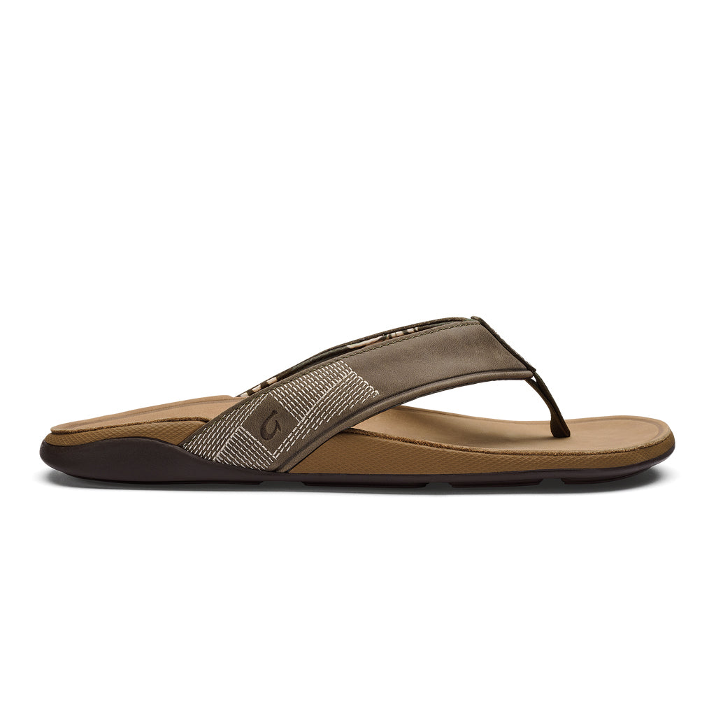 Olukai Tuahine Mens Sandal HGGS-Hunter-Golden Sand 10