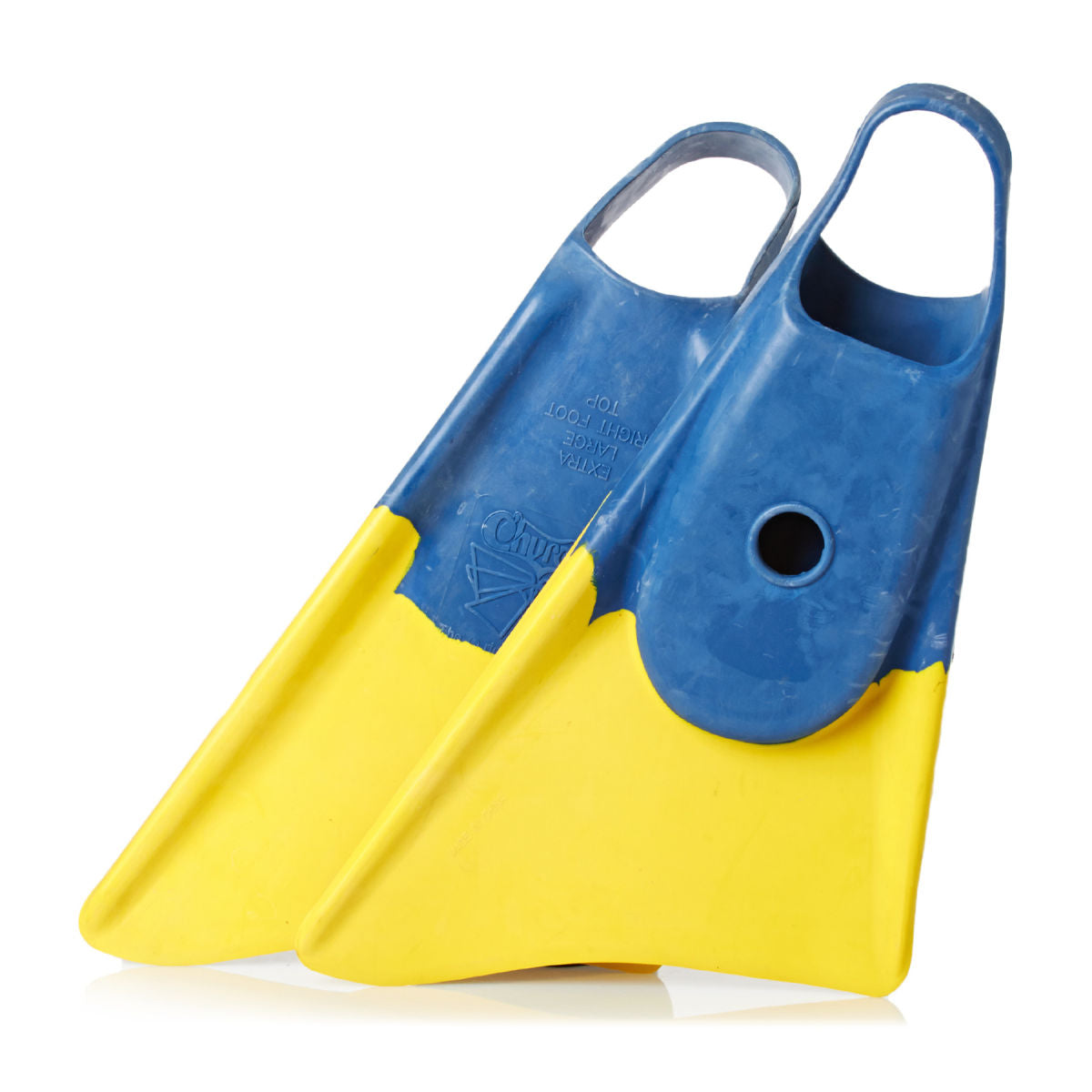 Churchill Makapuu Bodyboard Fins Yellow-Blue XS