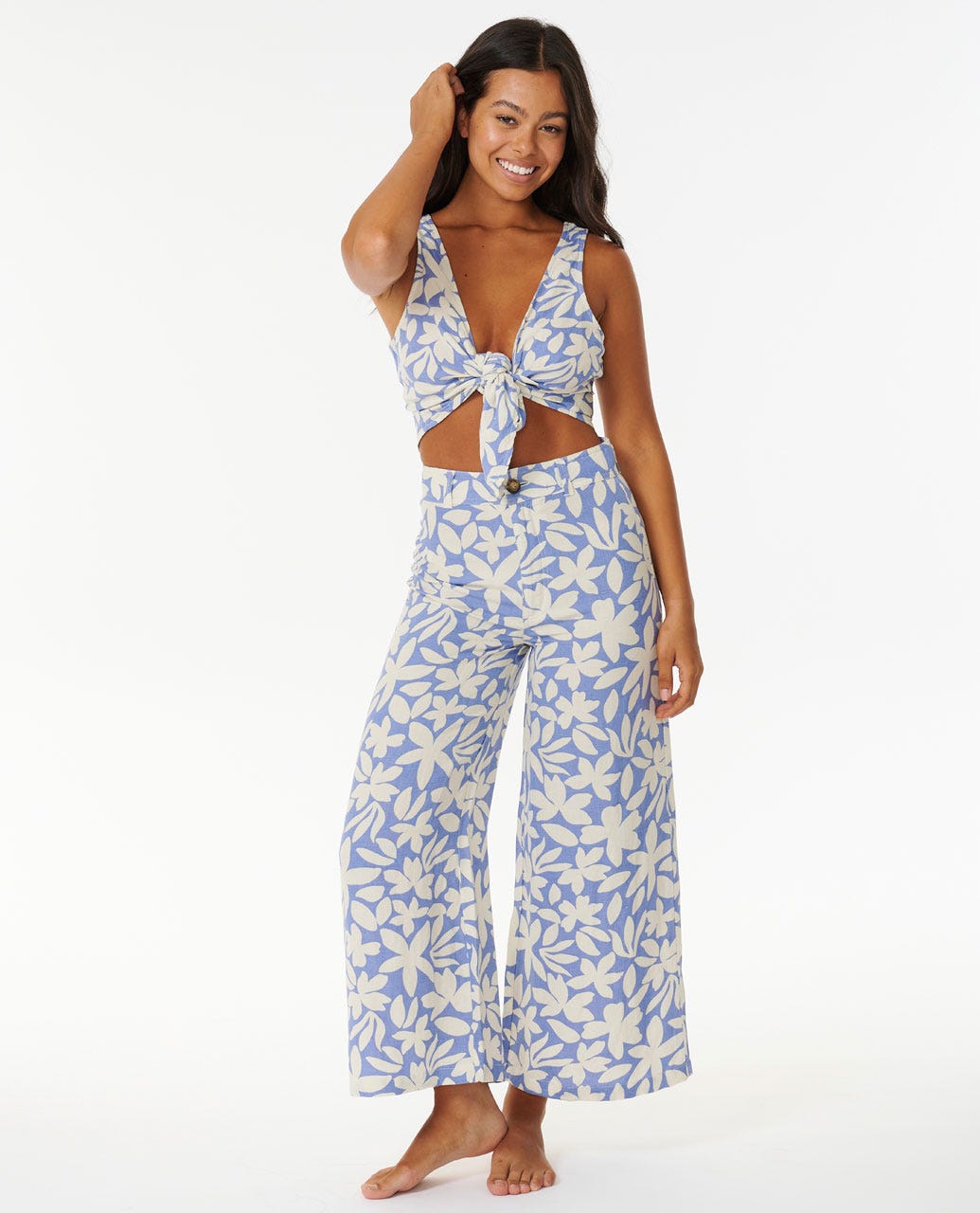 Rip Curl Holiday Tropics Top 8962-Mid Blue S