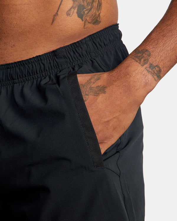 RVCA Yogger Elastic 15" Shorts BLK XL