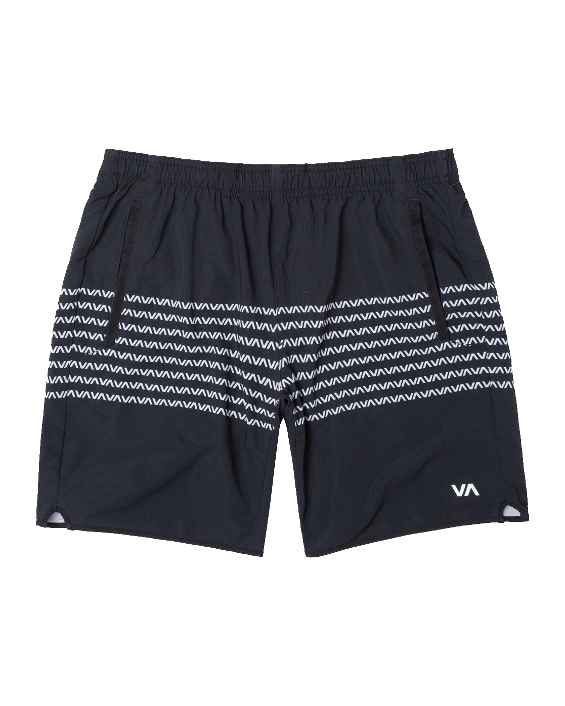 RVCA Yogger Stretch Short BKW-BlackWhite S