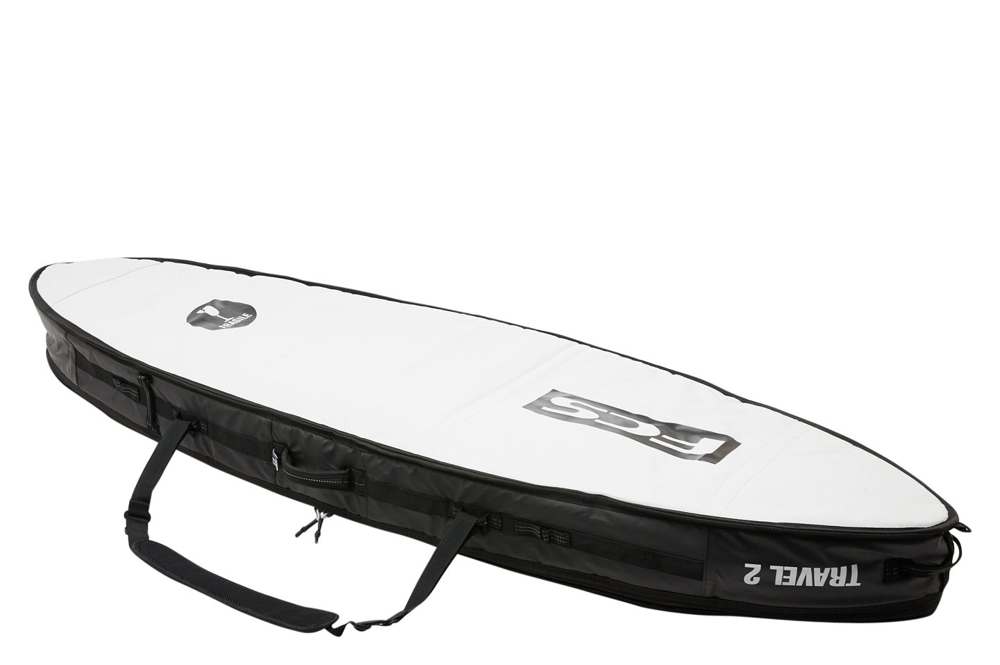 FCS Travel 2 All Purpose Boardbag Black-Grey 6ft7in