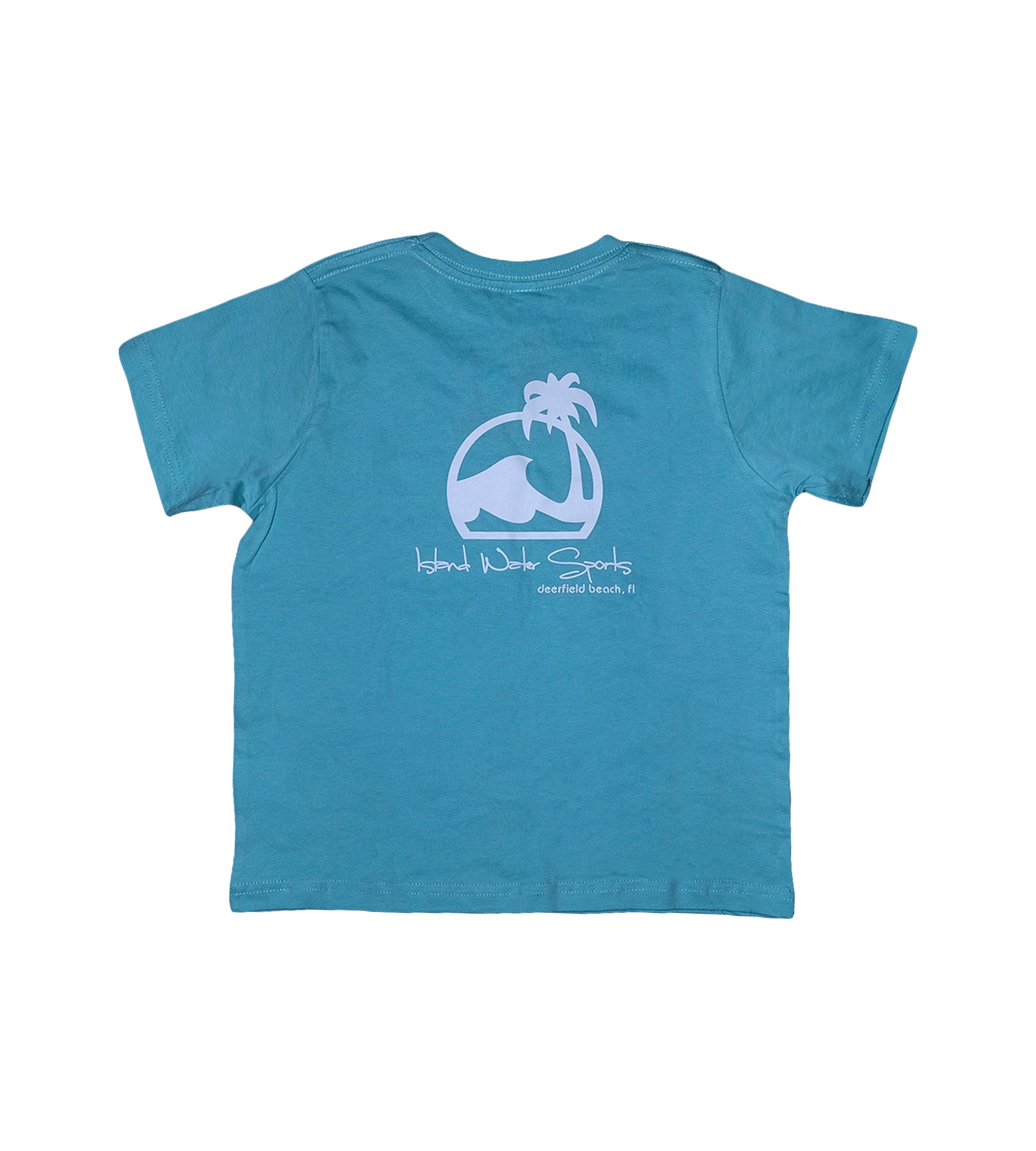 Island Water Sports Script Kids SS Tee Seafoam-DFB 2