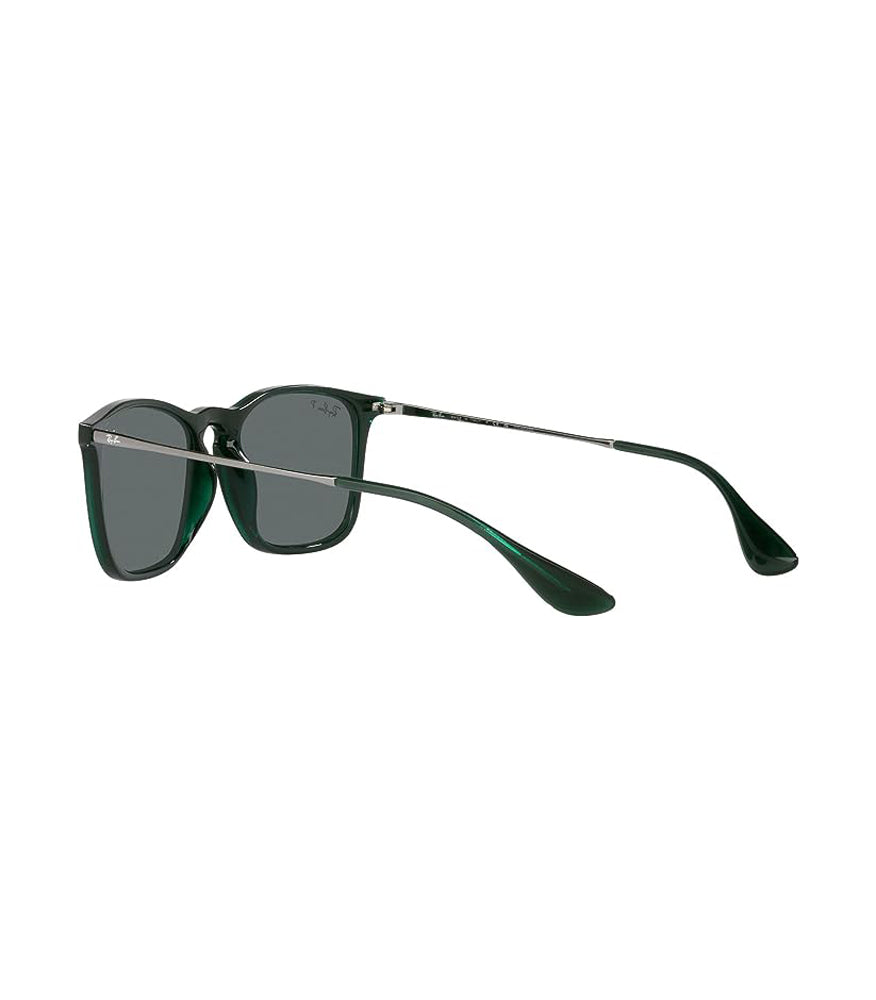 Ray-Ban Chris Polarized Sunglasses TransparentGreen DKGrey