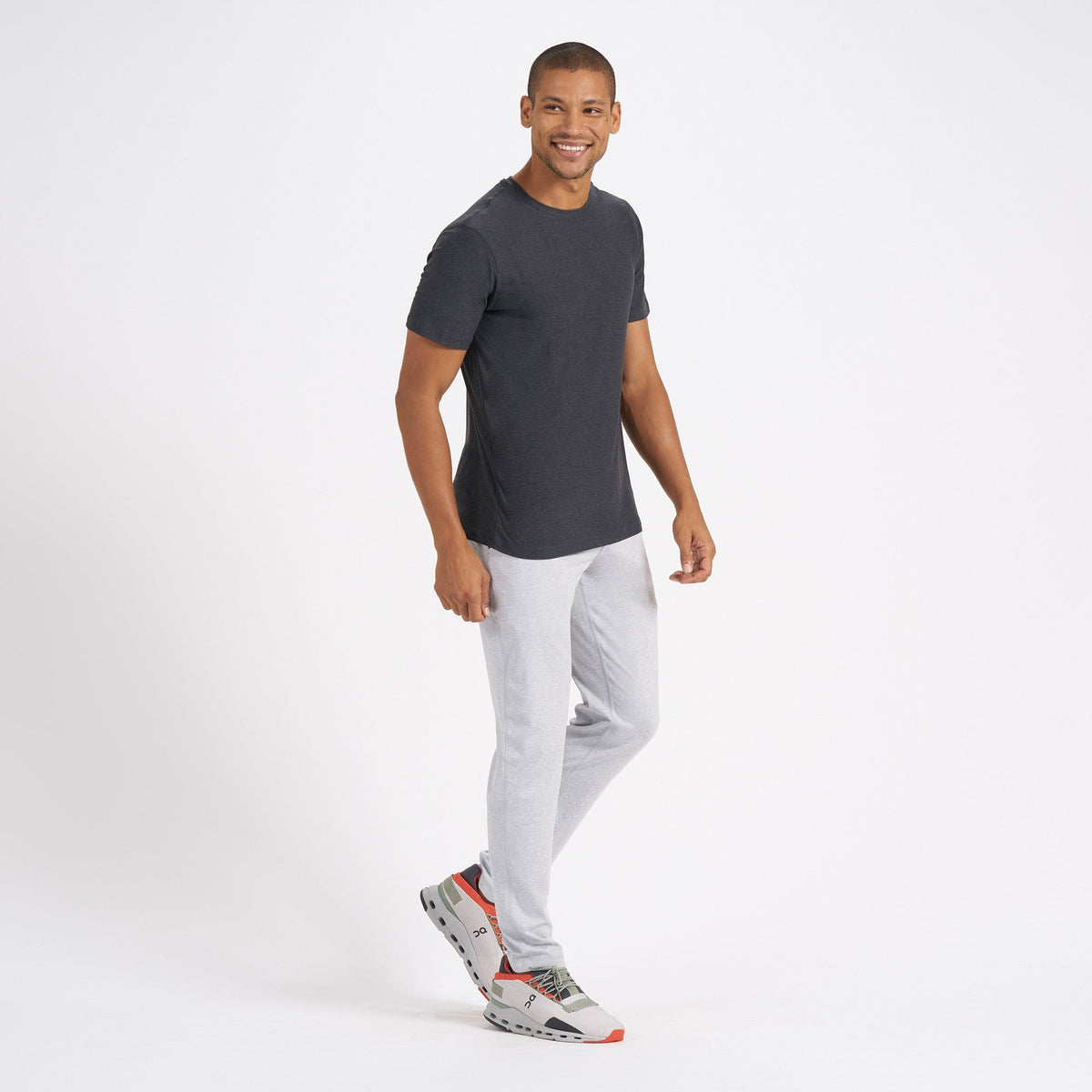 Vuori Strato SS Tech Tee HCC-CharcoalHeather S