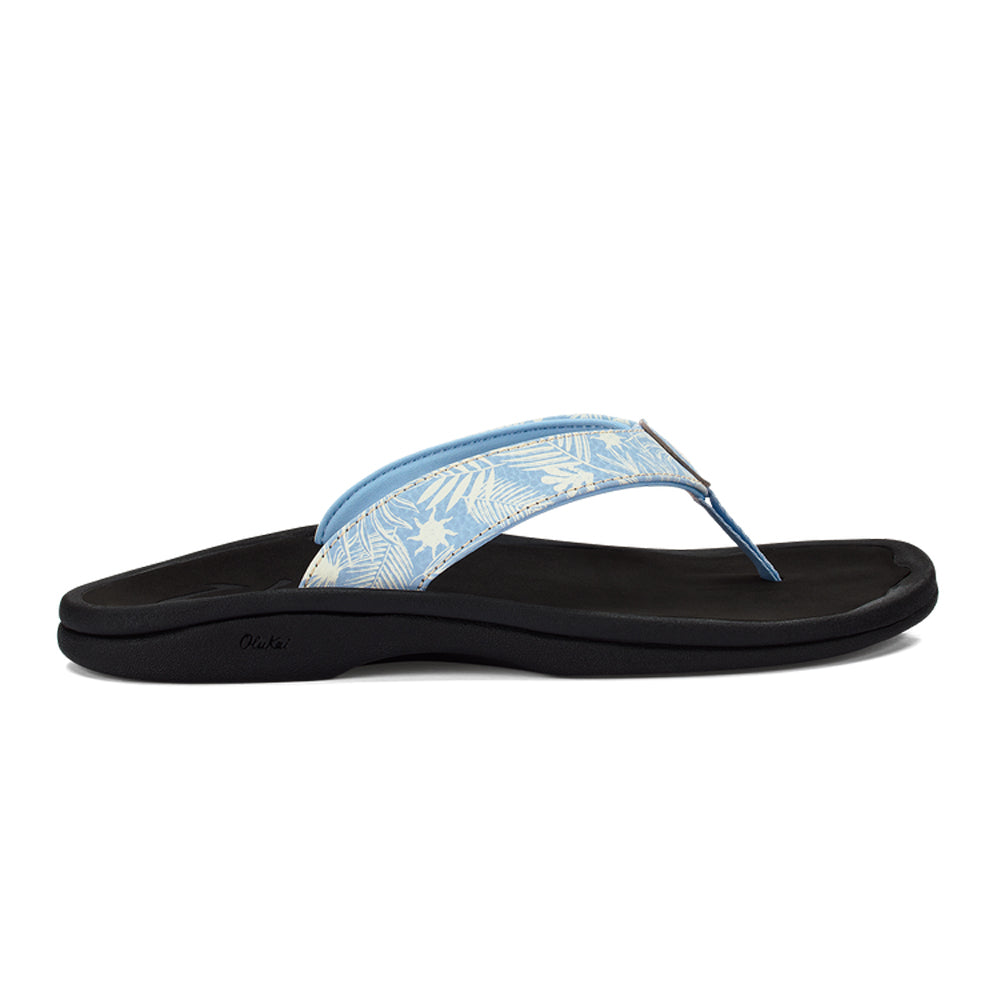 Olukai Ohana Womens Sandal 7X40-Pale Blue-Black 8