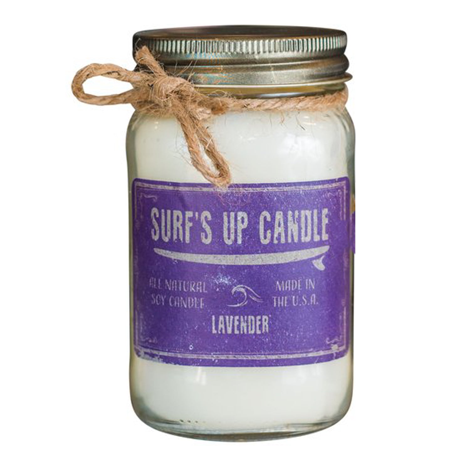 Surf's Up Mason Jar Candle Lavender 16oz