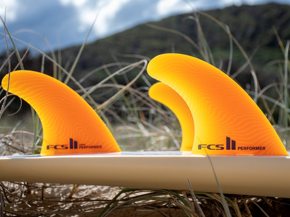 FCS 2 Performer Eco Neo Glass Tri-Fin Set Mango L