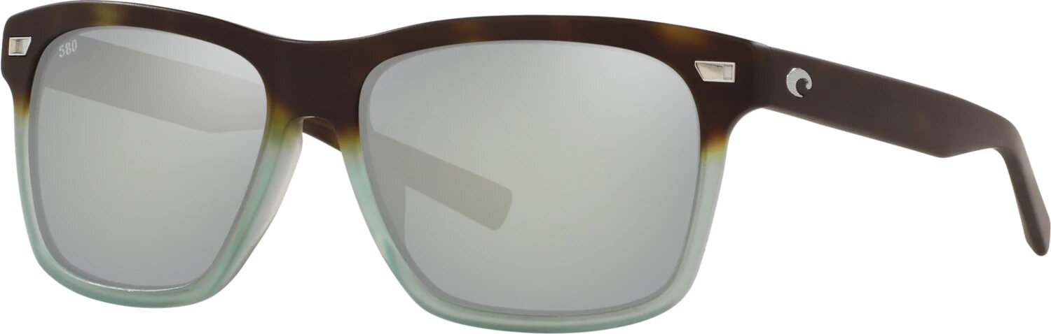 Costa Del Mar Aransas Polarized Sunglasses Matte Tide Pool Silver Mirror 580G
