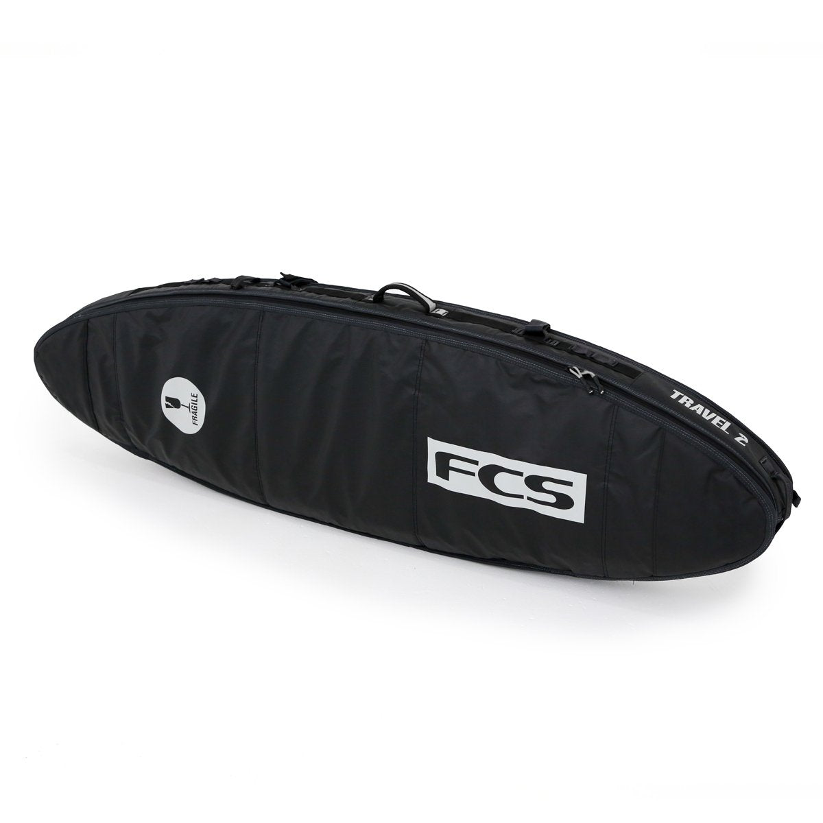 FCS Travel 2 All Purpose Boardbag Black-Grey 6ft3in