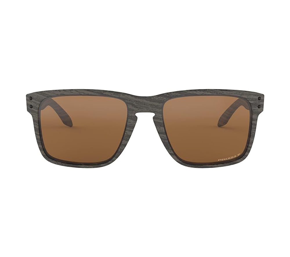 Oakley Holbrook XL Polarized Sunglasses Woodgrain PrizmTungsten Square