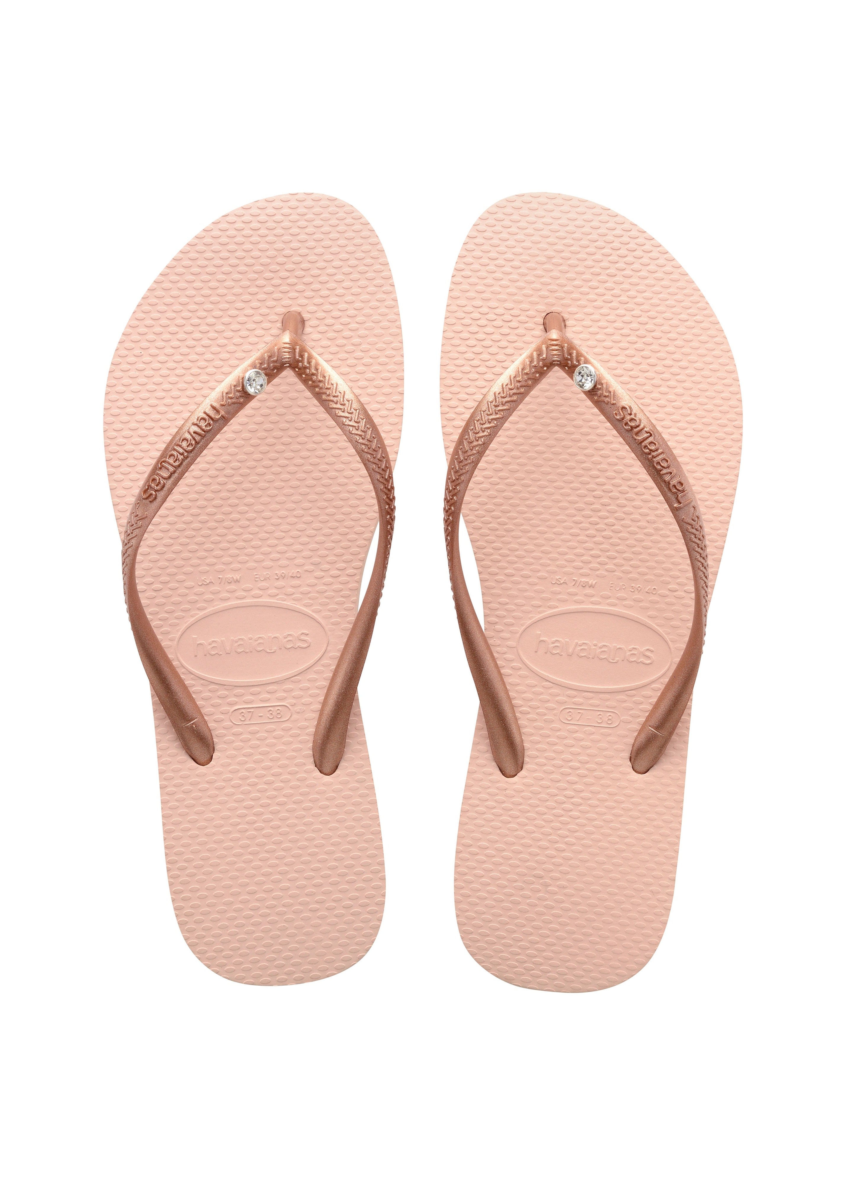 Havaianas Slim Crystal SW 2 Womens Sandal 0076-Ballet Rose 9