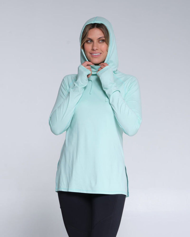 Salty Crew Thrill Seekers Hooded Sunshirt SEAFOAM L