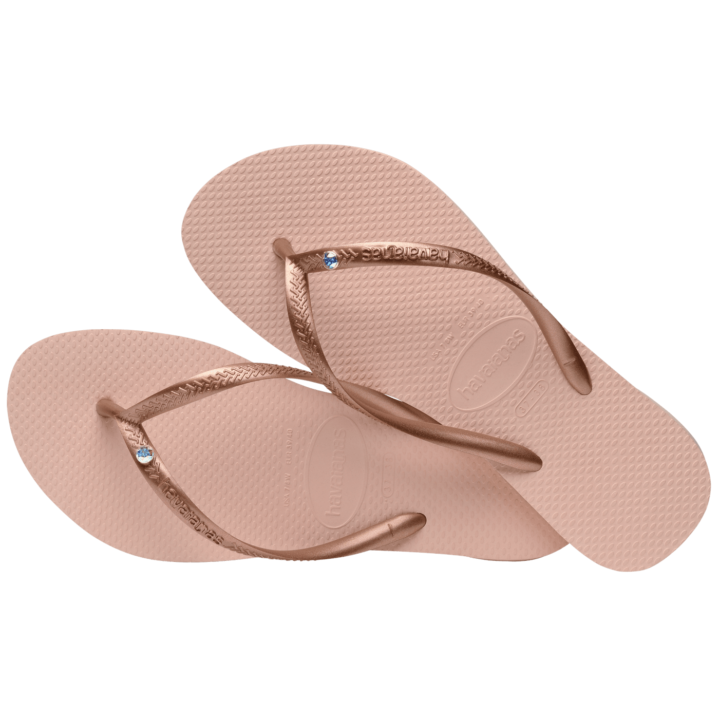 Havaianas Slim Crystal SW 2 Womens Sandal 0076-Ballet Rose 7