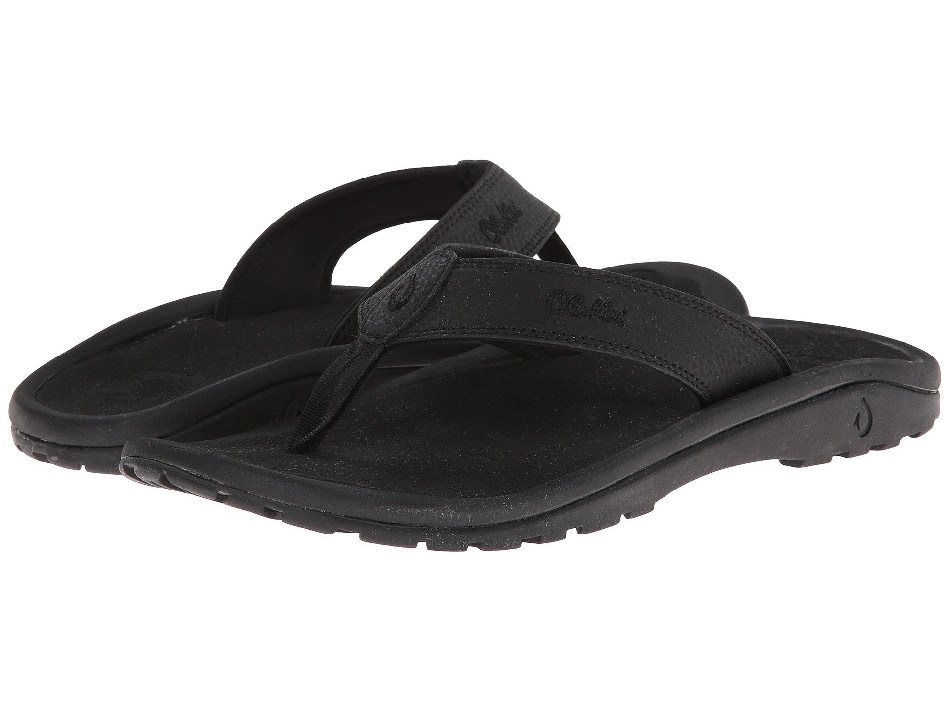 Olukai Ohana Mens Sandal 4040-Black-Black 12