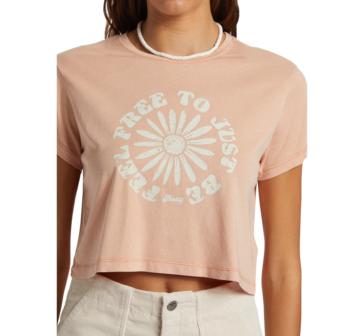 Roxy Feel Free SS Crop Tee TJB0 M