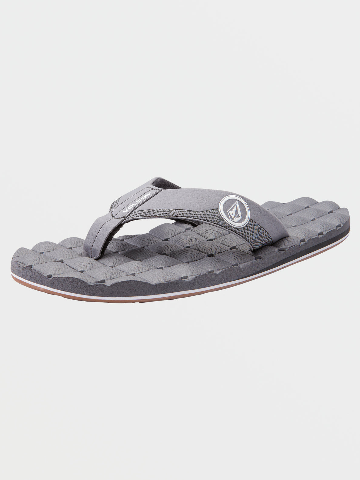 Volcom Recliner Mens Sandal LGR23-Light Grey 8