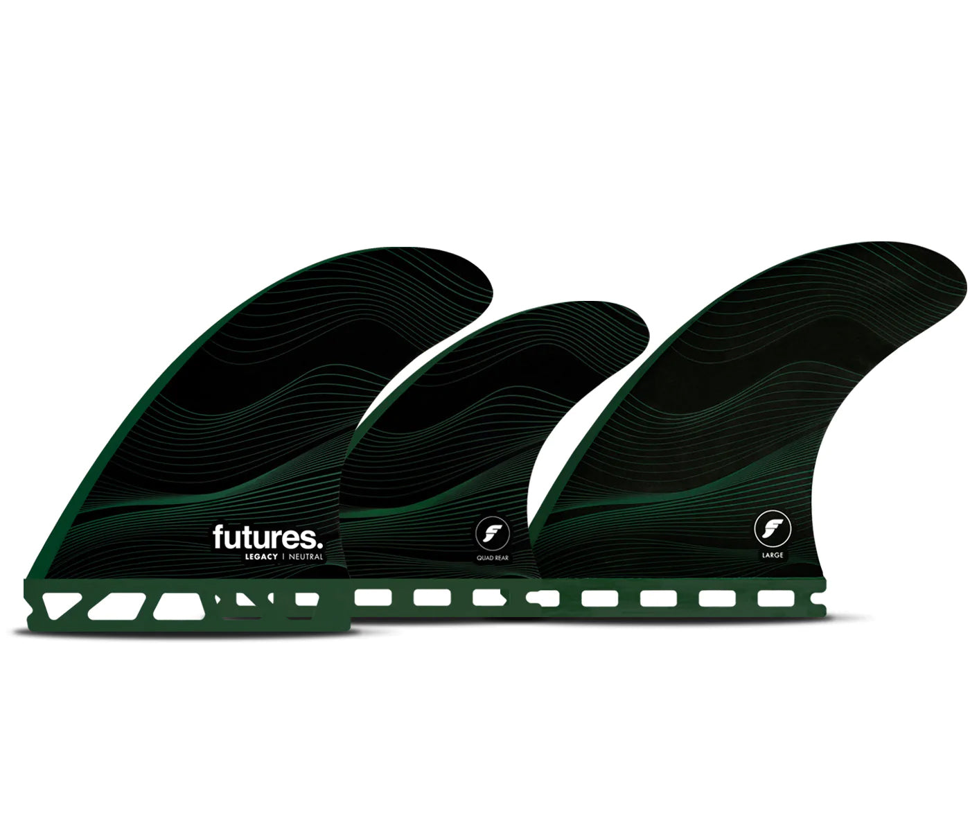 Future Fins F8 Honeycomb 5-Fin Set Green L