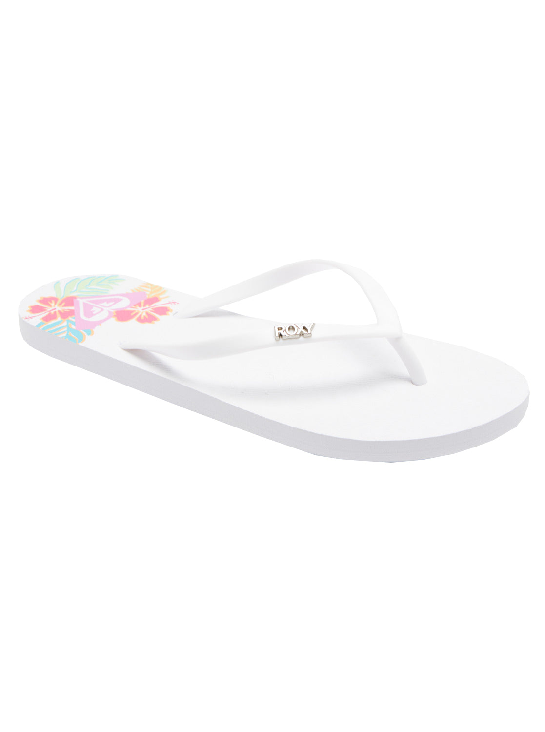 Roxy Viva Stamp 2 Womens Sandal WW3-White-White Print 6