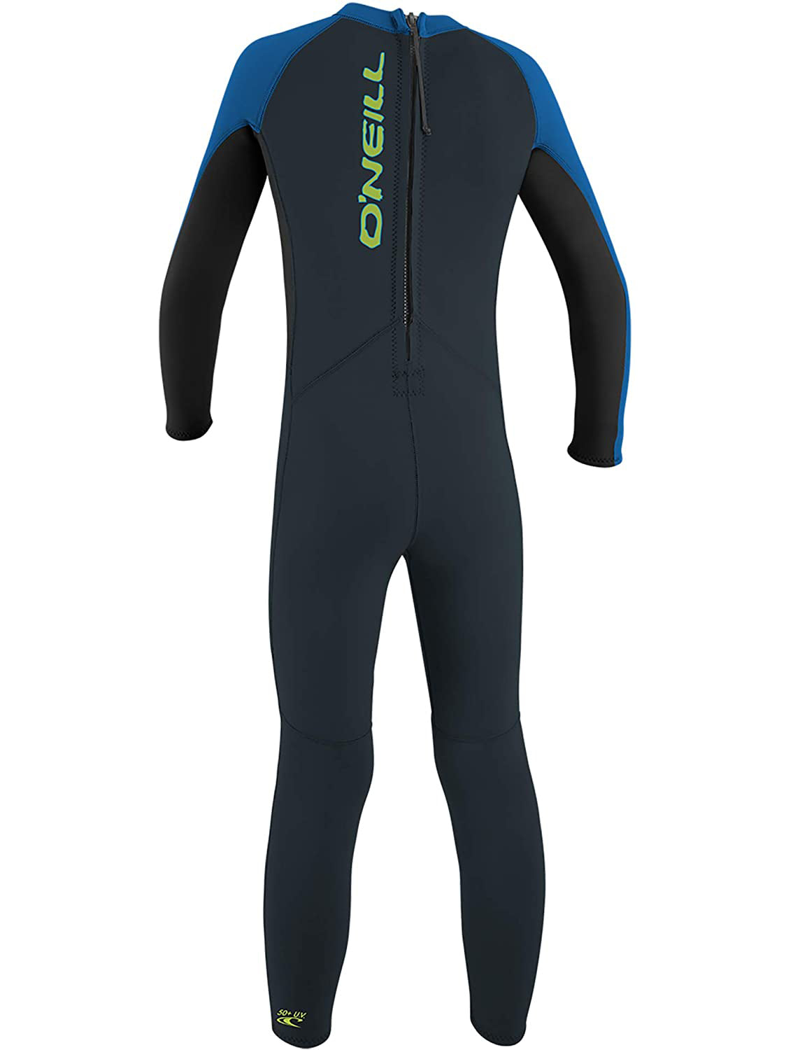 O Neill Reactor-2 2mm Back Zip Toddler Fullsuit FV4-Slate-Black-Ocean 4