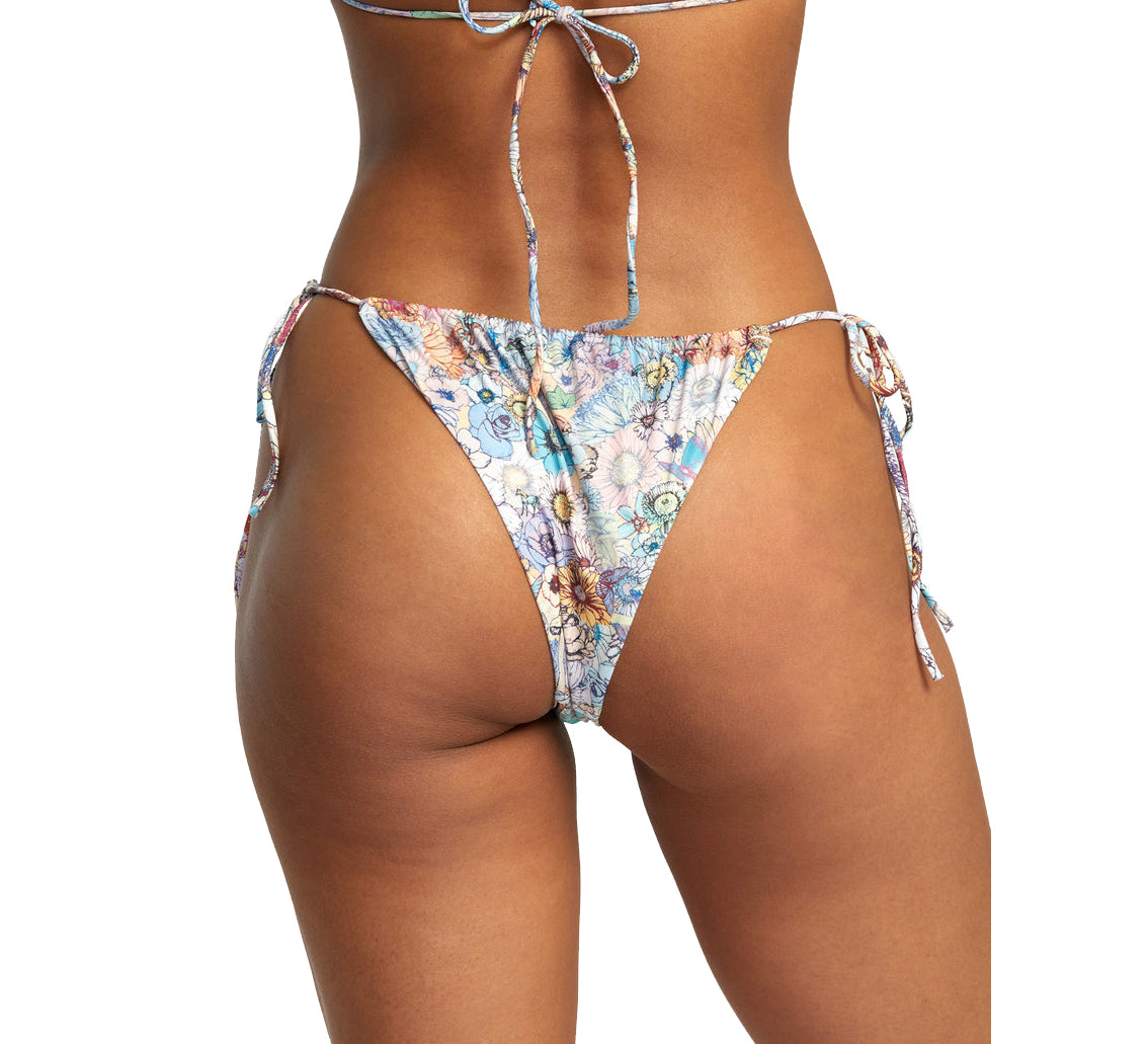 RVCA Sage Side Tie Skimpy Bikini Bottom MUL L/12