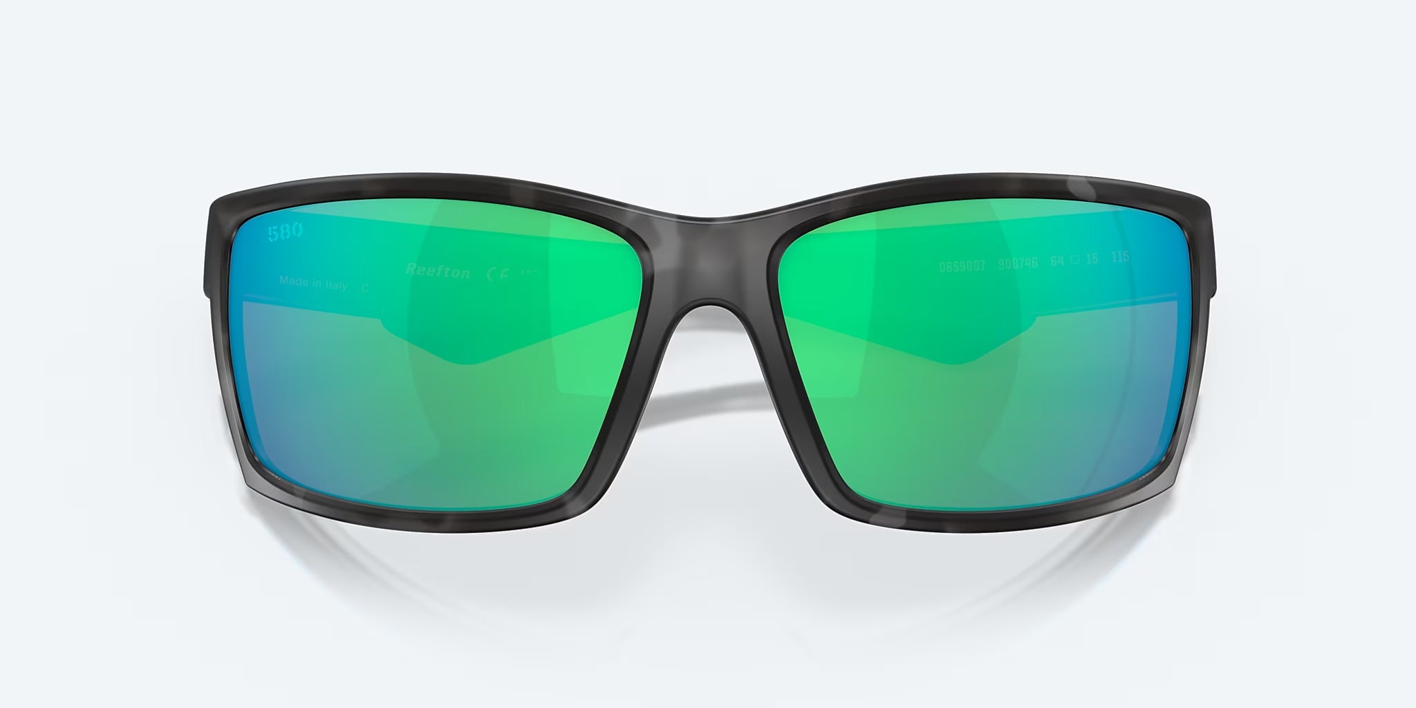 Costa Del Mar Reefton Sunglasses Tiger Shark GreenMirror 580G
