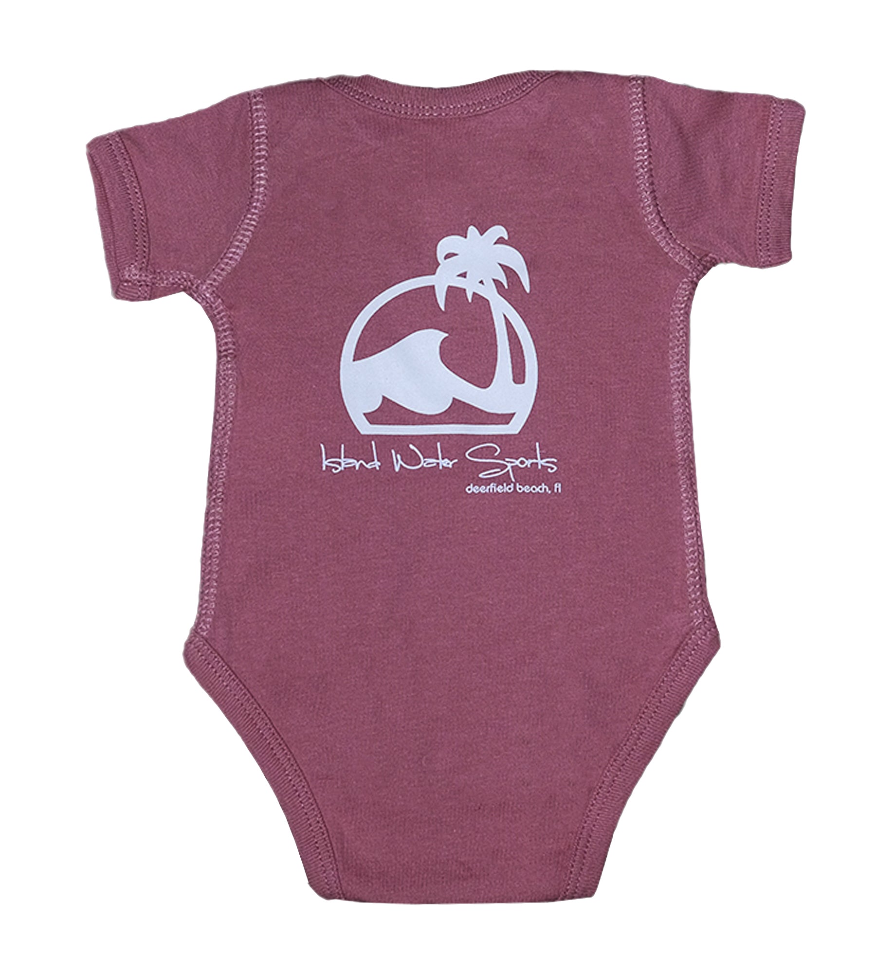 Island Water Sports Script DFB Baby Onesie Mauvelous 24M