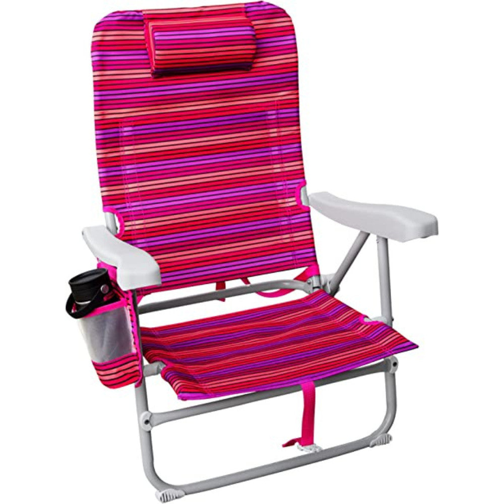 Hurley Backpack Beach Chair BombayStripedSunset