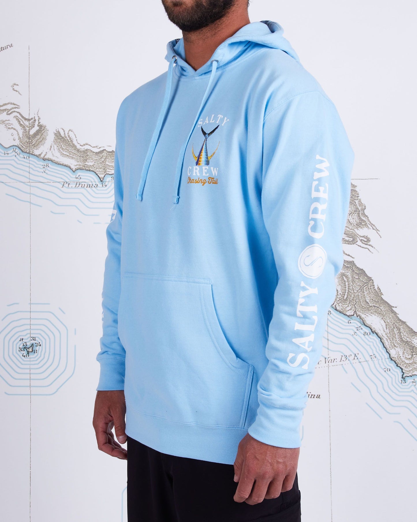 Salty Crew Tailed Hood Fleece LightBlue XXL