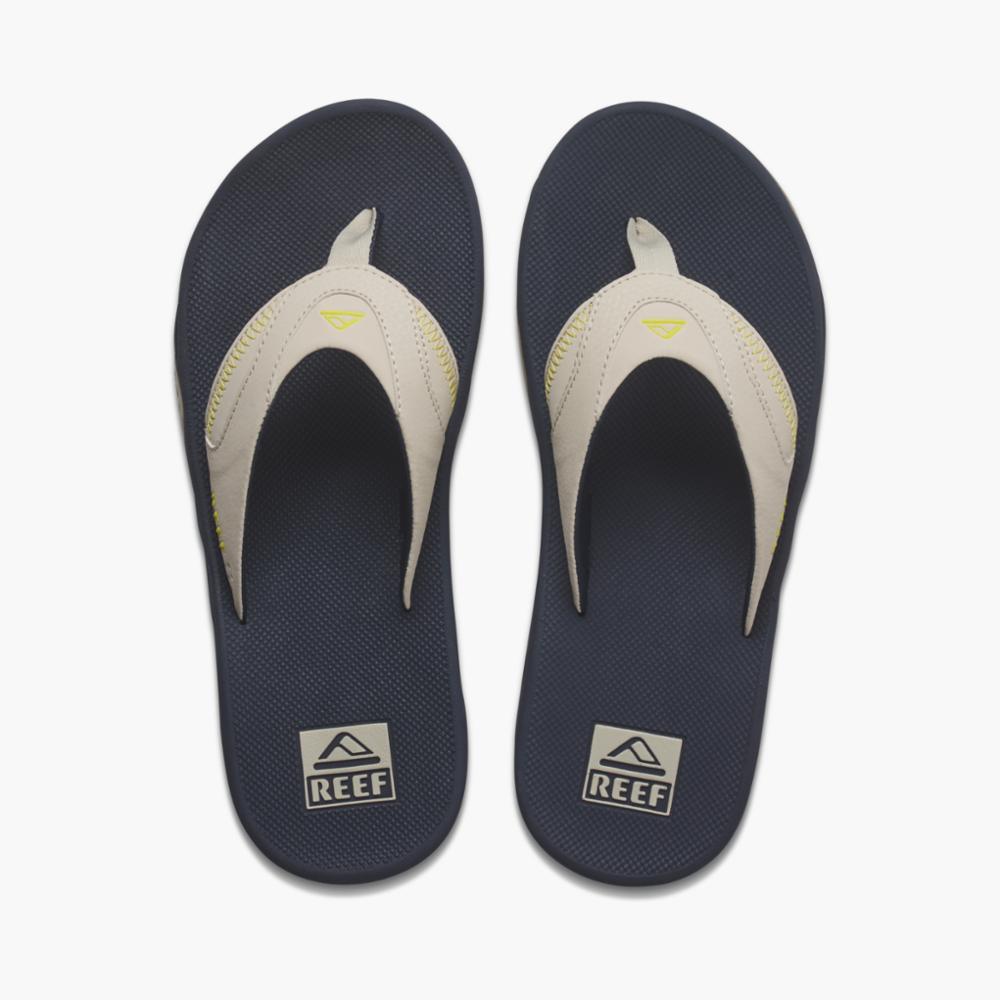 Reef Fanning Mens Sandal Navy-Oak-Lime 9